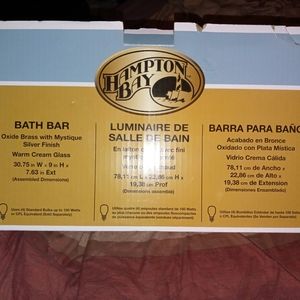 Hampton bay 4-light bath bar